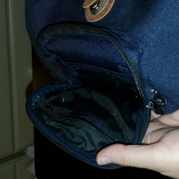 Womens used Backpack Purse Blue - Picture 2 of 3